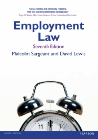 Omslagafbeelding: Employment Law 7th edition 9781292001791