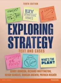 Cover image: Exploring Strategy  Text & Cases 10th edition 9781292002545