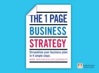 Cover image: The One Page Business Strategy 1st edition 9781292009629