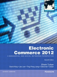 Cover image: Turban: Electronic Commerce 7th edition 9780273761341