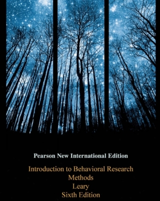 Cover image: Introduction to Behavioral Research Methods: Pearson New International Edition 6th edition 9781292020273