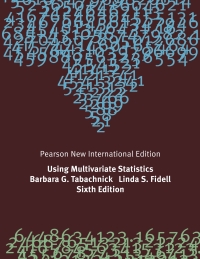 Imagen de portada: Using Multivariate Statistics: Pearson New International Edition 6th edition 9781292021317