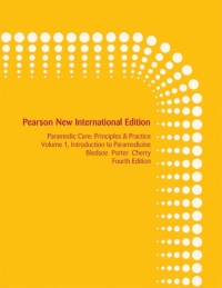Cover image: Paramedic Care: Pearson New International Edition 4th edition 9781292021331
