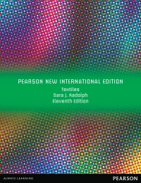 Imagen de portada: Textiles: Pearson New International Edition 11th edition 9781292021355