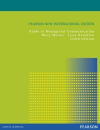 Immagine di copertina: Guide to Managerial Communication: Pearson New International Edition 10th edition 9781292021751