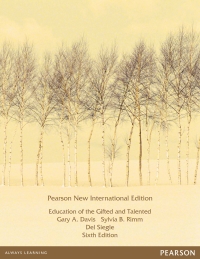 Cover image: Education of the Gifted and Talented: Pearson New International Edition 6th edition 9781292021928