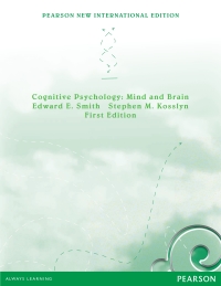 Cover image: Cognitive Psychology: Pearson New International Edition 1st edition 9781292022352
