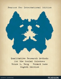 Cover image: Qualitative Research Methods for the Social Sciences: Pearson New International Edition 8th edition 9781292022499
