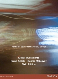 Cover image: Global Investments: Pearson New International Edition 6th edition 9781292023076