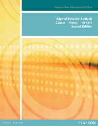 Cover image: Applied Behavior Analysis: Pearson New International Edition 2nd edition 9781292023212