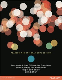 Cover image: Fundamentals of Differential Equations and Boundary Value Problems: Pearson New International Edition 6th edition 9781292023564