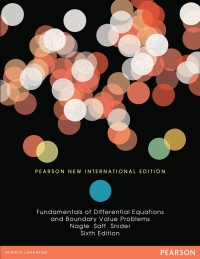 Cover image: Fundamentals of Differential Equations and Boundary Value Problems: Pearson New International Edition 6th edition 9781292023564