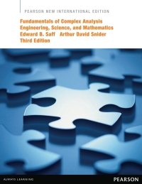 Omslagafbeelding: Fundamentals of Complex Analysis  with Applications to Engineering,  Science, and Mathematics: Pearson New International Edition 3rd edition 9781292023755