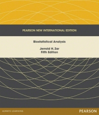 Cover image: Biostatistical Analysis: Pearson New International Edition 5th edition 9781292024042
