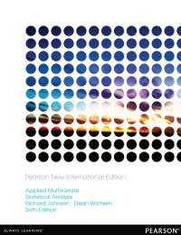 Imagen de portada: Applied Multivariate Statistical Analysis: Pearson New International Edition 6th edition 9781292024943