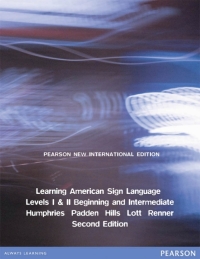 Cover image: Learning American Sign Language: Pearson New International Edition 2nd edition 9781292024950