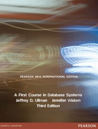 Imagen de portada: First Course in Database Systems, A: Pearson New International Edition 3rd edition 9781292025827