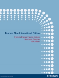 Cover image: Systems Engineering and Analysis: Pearson New International Edition 5th edition 9781292025971