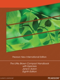 Titelbild: The Little, Brown Compact Handbook with Exercises: Pearson New International Edition 8th edition 9781292040523