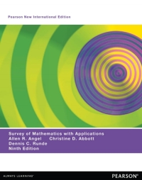 Immagine di copertina: A Survey of Mathematics with Applications: Pearson New International Edition 9th edition 9781292040196