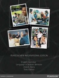 Omslagafbeelding: English Grammar: Language as Human Behavior 3rd edition 9781292040400