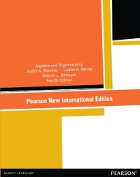Cover image: Algebra and Trigonometry: Pearson New International Edition 4th edition 9781292040202
