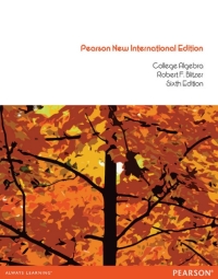 Cover image: College Algebra: Pearson New International Edition 6th edition 9781292042343