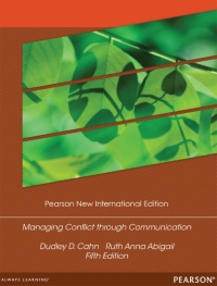 Imagen de portada: Managing Conflict through Communication: Pearson New International Edition 5th edition 9781292041193