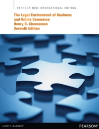 Imagen de portada: Legal Environment of Business and Online Commerce, The 7th edition 9781292039688
