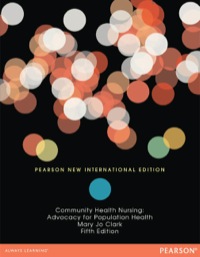 Imagen de portada: Community Health Nursing: Pearson New International Edition 5th edition 9781292040868