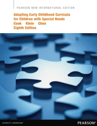 Cover image: Adapting Early Childhood Curricula for Children with Special Needs: Pearson New International Edition 8th edition 9781292041131