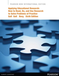 Cover image: Applying Educational Research: Pearson New International Edition 6th edition 9781292041681