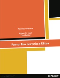 Cover image: Nonlinear Systems: Pearson New International Edition 3rd edition 9781292039213