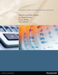 Omslagafbeelding: Statistics and Data Analysis for Social Science: Pearson New International Edition PDF eBook 1st edition 9781292041230