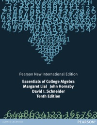Cover image: Essentials of College Algebra: Pearson New International Edition 10th edition 9781292040424