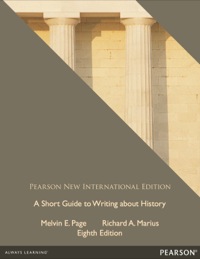 Cover image: A Short Guide to Writing about History: Pearson New International Edition 8th edition 9781292027401