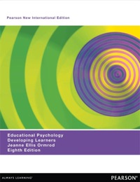 Imagen de portada: Educational Psychology: Pearson New International Edition 8th edition 9781292041162