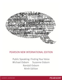 Cover image: Public Speaking: Pearson New International Edition 9th edition 9781292039879