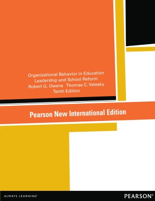 Imagen de portada: Organizational Behavior in Education: Pearson New International Edition 10th edition 9781292041322