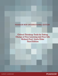 Immagine di copertina: Critical Thinking: Pearson New International Edition 3rd edition 9781292027142