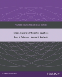 Omslagafbeelding: Linear Algebra and Differential Equations: Pearson New International Edition 1st edition 9781292042732