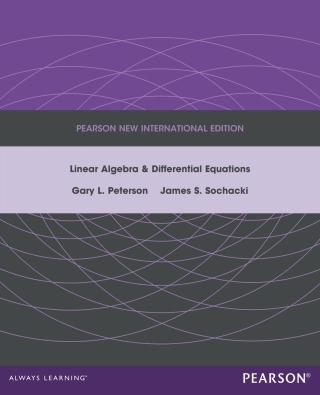 Cover image: Linear Algebra and Differential Equations: Pearson New International Edition 1st edition 9781292042732