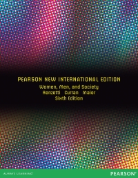 Cover image: Women, Men, and Society: Pearson New International Edition 6th edition 9781292042633