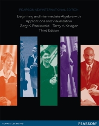 Cover image: Beginning and Intermediate Algebra with Applications & Visualization 3rd edition 9781292027326