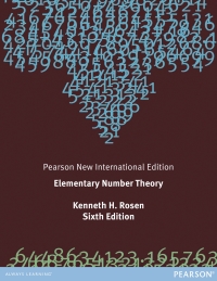Cover image: Elementary Number Theory: Pearson New International Edition 6th edition 9781292039541