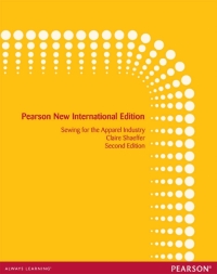 Cover image: Sewing for the Apparel Industry: Pearson New International Edition 2nd edition 9781292039466