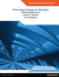 Cover image: Technology Strategy for Managers and Entrepreneurs 1st edition 9781292040325