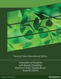 Cover image: Instruction of Students with Severe Disabilities: Pearson New International Edition 2nd edition 9781292041599