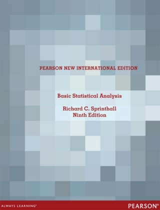 Cover image: Basic Statistical Analysis 9th edition 9781292026824