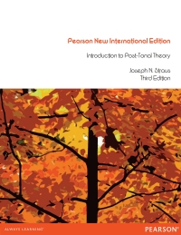 Imagen de portada: Introduction to Post-Tonal Theory: Pearson New International Edition 3rd edition 9781292040721